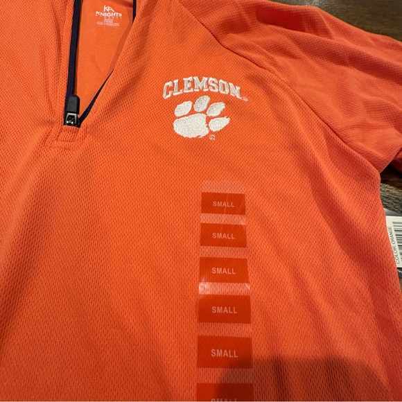 NWT Clemson Tigers Knights Apparel long sleeve 1/4 zip pullover Small - Picture 2 of 10
